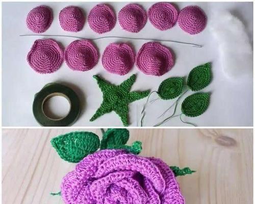 怎样钩小玫瑰花