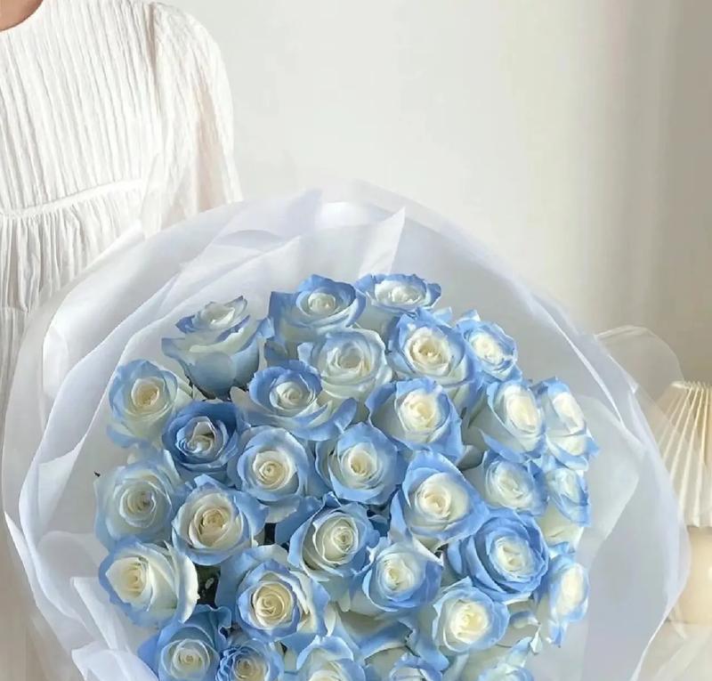 17朵碎冰蓝白玫瑰的含义是什么？碎冰蓝白玫瑰花束的寓意是什么？
