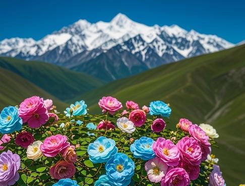 在雪山上放玫瑰花有何特殊含义？