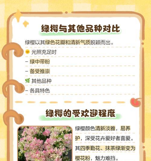 绿樱的花语含义是什么？它象征着什么？
