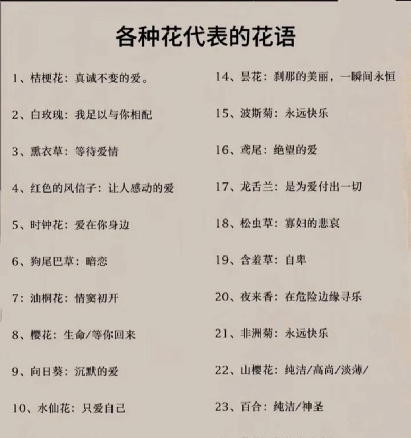 说人漂亮的花语是什么？哪种花代表赞美？