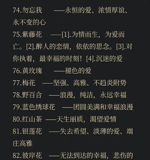 不同颜色的花语有哪些不同？它们各自代表什么？