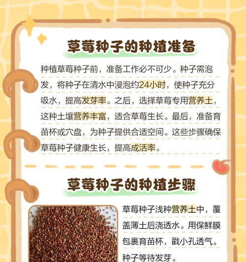 草莓种子发芽的条件是什么？如何提高发芽率？